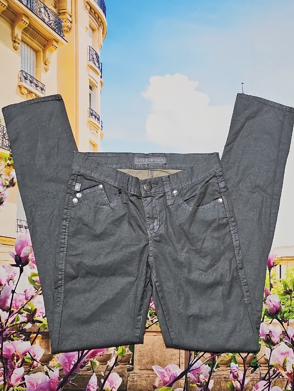 Rock & Republic Gray Jeans Skinny Size‎ 4